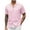 Pink, variant on JingHai Mens Shirts Clearance Casual Short Sleeve Button Down Linen Shirts No Tuck Dress Tee Shirt Fashion Beach Resort Wear Black M