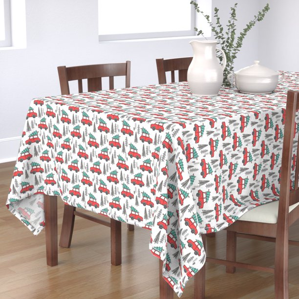 Excelent christmas tablecloth walmart Tablecloth Christmas Car Tree Trees Xmas Holiday Woodland Cotton Sateen Walmart Com Excelent christmas tablecloth walmart Tablecloth Christmas Car Tree Trees Xmas Holiday Woodland Cotton Sateen Walmart Com