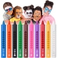 thumbnail image 1 of Face Painting Crayons Set, 10 Colors Face Painting Set For Kids, Safe Non-Toxic Kids Face Body Crayons, Bright Colors Body Painting Set, 1 of 4