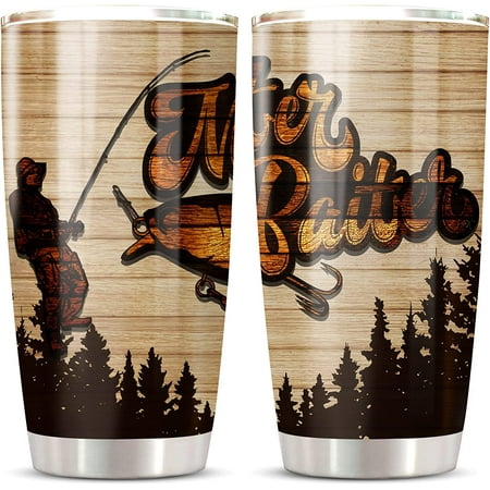 

Athenstics Fishing Tumblers For Men - Personalized Freshwater Tumblr Gift Fishing Travel Mug Fishing Gifts For Men Unique Vasos Termicos Frio Y Caliente Con Tapa