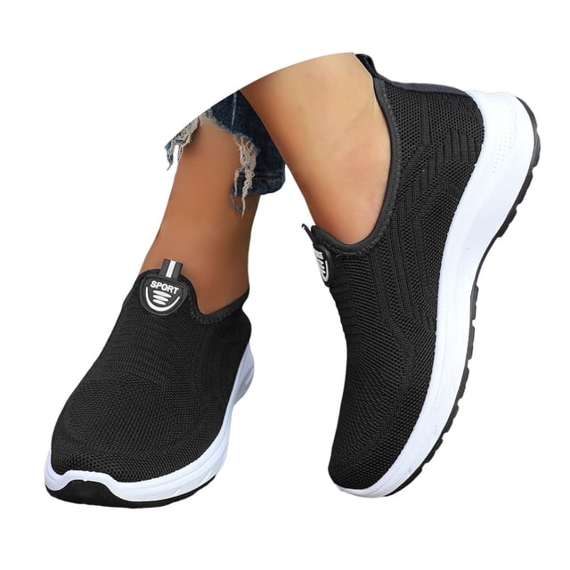 Chaussures de Marche pour Femmes en Maille Respirante Espadrilles de Course Antidérapantes Chaussures d'Entraînement de Randonnée