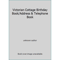 thumbnail image 1 of Pre-Owned Victorian Cottage Birthday Book/Address & Telephone Book (Hardcover) 1858334217 9781858334219, 1 of 1