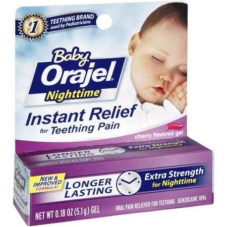 Orajel Teething Nightime Formula, .187 OZ (Pack of 6)