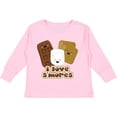 thumbnail image 3 of Inktastic I Love S'Mores Boys or Girls Long Sleeve Toddler T-Shirt, 3 of 5