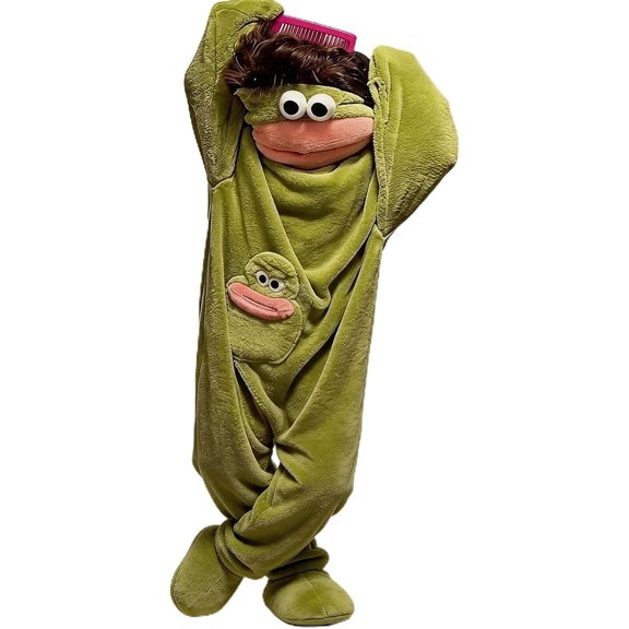 Beita Funny Big Mouth Monster onesie Pajamas, Soft Plush Fleece with Large Comb, for Sleep and Party