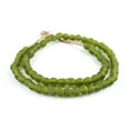 thumbnail image 3 of The Bead Chest African Recycled Glass Beads – Handmade in Ghana – Lime Green 9mm Strand for Jewelry Making, Crafts, and Home Decor I Approximately 68 Beads, 3 of 4