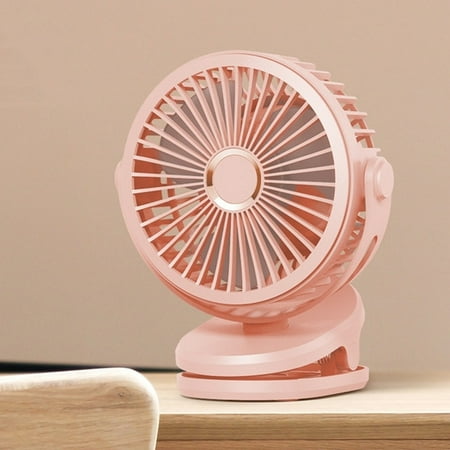 

Mini 10000mAh Chargeable Clipped Fan 360° Rotation 4-speed Wind USB Desktop Ventilator Silent Air Conditioner for Bedroom Office