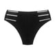 thumbnail image 1 of Tanga de mujer con purpurina, suave, con tiras y diamantes de imitación, sexy, de cintura media, con recortes, sin costuras, 1 of 7