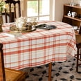 thumbnail image 4 of Fall Tablecloth Oval Thanksgiving Tablecloth,Checked Tablecloth, Harvest Tablecloth, Fall Tablecloths for Oval Tables, Spill-Proof Table Cloth for Dining Room Table,60x84inch, 4 of 5
