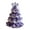 White Purple, variant on Handmade Crochet Christmas Tree DIY Crochet Christmas Tree Kit with Bow Faux Pearl Decor Holiday Craft Starter Set for Beginners