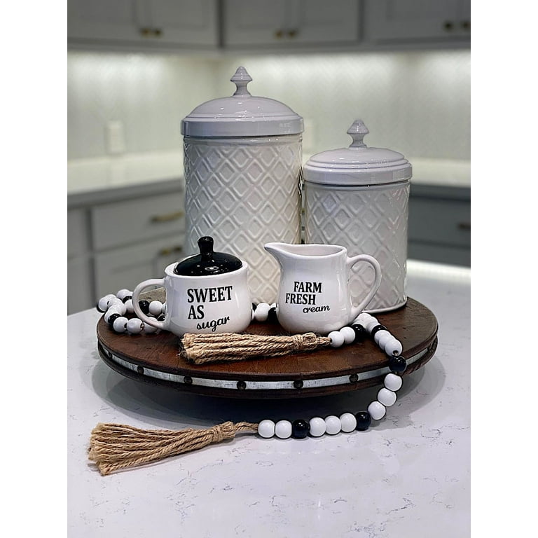 White Ceramic Creamer Jar