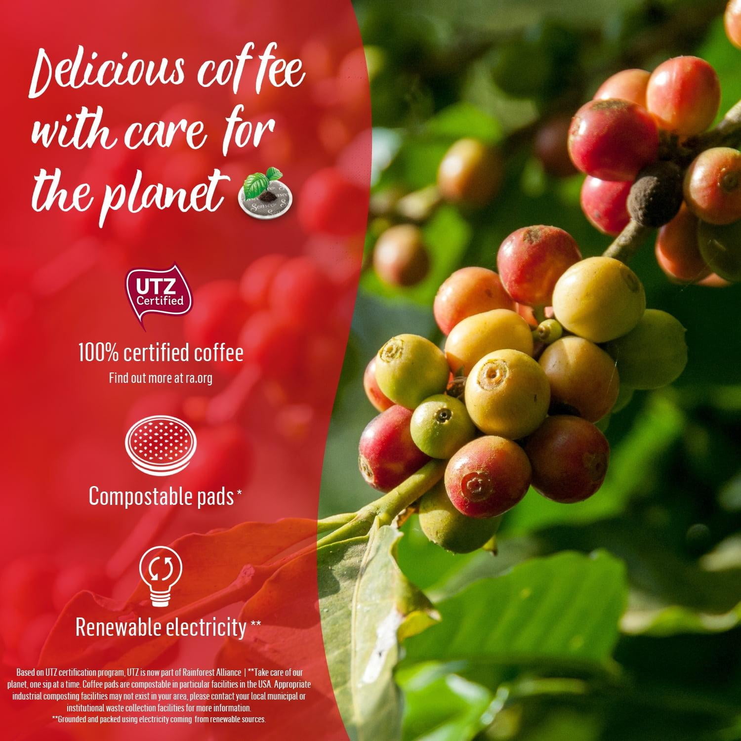 Senseo Classic Medium Roast Arabica Coffee Pads, Dark Roast Pods, 48 Count