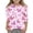 Pink, variant on HNMKIU Girls Tops - Valentine's Day Print Casual Tee with Functional Crew Neck 3/4 Sleeve for Girls Versatile Everyday Top Pink,7-8 Years