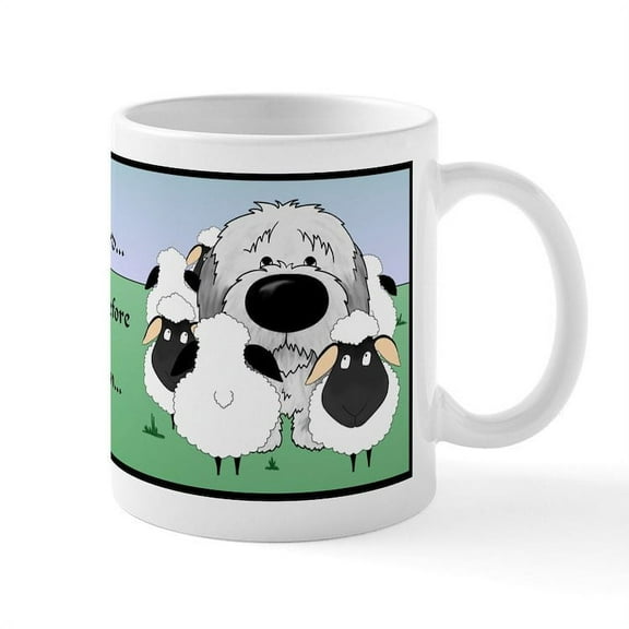CafePress - Sheepdog I Herd... Mug - 11 oz Ceramic Mug - Novelty Coffee Tea Cup