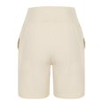 thumbnail image 6 of UAMVSH Summer Athletic Shorts for Women with Pockets Stretchy High Waisted Bermuda Shorts for Walking Running, 6 of 7