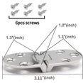 thumbnail image 2 of 6pcs Flat Folding Cabinet Door Tanble Hinges,sewing Machine Table;zinc Alloy Folding Flip Hinge,flip Top Hinge With Screws,silver, 2 of 5