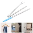 thumbnail image 2 of Pungan Clothesline Pole Clothesline Clothes Drying Pole Reach Pole U-Shaped Hook Clothes Drying Pole,51.18"X2.36"X0.79", 2 of 10