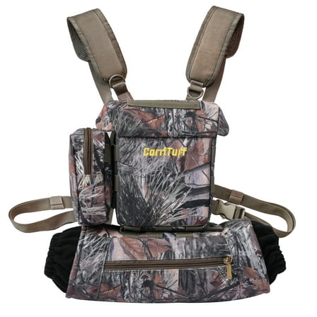 CarriTurf Binocular Harness Chest Bag with Hand Warmer
