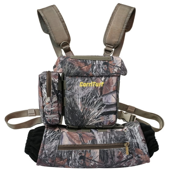 CarriTurf Binocular Harness Chest Bag with Hand Warmer