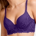 thumbnail image 4 of Womens Bras Underwire Push Up Bras for Women Lace Splice Lightly Lined Casual Everyday Underwear Tshirt Bra, 4 of 6