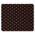 thumbnail image 1 of Fleur De Lis Mouse Pad, French Pattern European Culture Theme Abstract Vintage Renaissance, Rectangle Non-Slip Rubber Mousepad, Burgundy Earth Yellow, by Ambesonne, 1 of 2