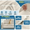 thumbnail image 3 of Sanmadrola Sofa Cover Slipcover Couch Cover Set for 2 Seat Sofa Super Stretch Universal Slip Cover Furniture Protector 3 Pieces Loveseat, 3 of 8
