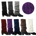 thumbnail image 3 of Cheers Jambières d'Hiver Tressées en Tricot Crochet pour Femmes, Manchettes de Bottes, Chaussettes, 3 of 6