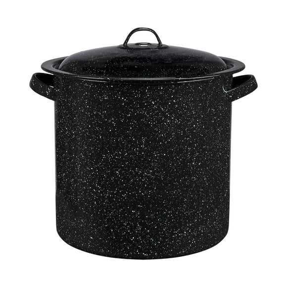 Granite Ware Vaporera con tapa de 15,5 cuartos. Acero esmaltado perfecto para mariscos, sopas o salsas.