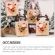 thumbnail image 5 of Injueey Bolsas de regalo de árbol de Navidad exquisitas de bolsillo de Papá Noel, bolsa de dulces portátil, adornos navideños de lino Kits de decoración para fiestas Antler El Anciano, 5 of 6