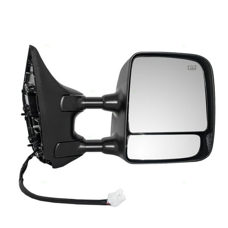 97 Nissan Pickup Door Mirror - Passengers Tow Power Side Mirror Heated with Telescopic Dual Arms Replacement for Nissan Titan Pickup Truck 96301ZR00E