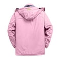 thumbnail image 4 of BXINGOHAI Women's Winter Coats Waterproof Snow Ski Jacket Hood Fleece Lined Warm Mountain Snowboarding Windbreaker Pink L, 4 of 4