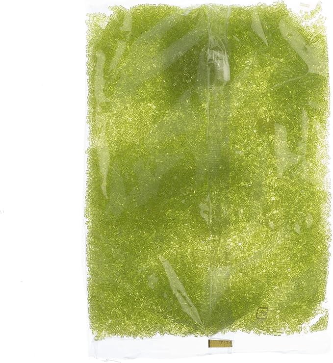 Miyuki Square/Cube 1.8mm (250g) Chartreuse Transparent Glass Square Bead for Jewelry Bracelets, Necklaces Decoration Design Making