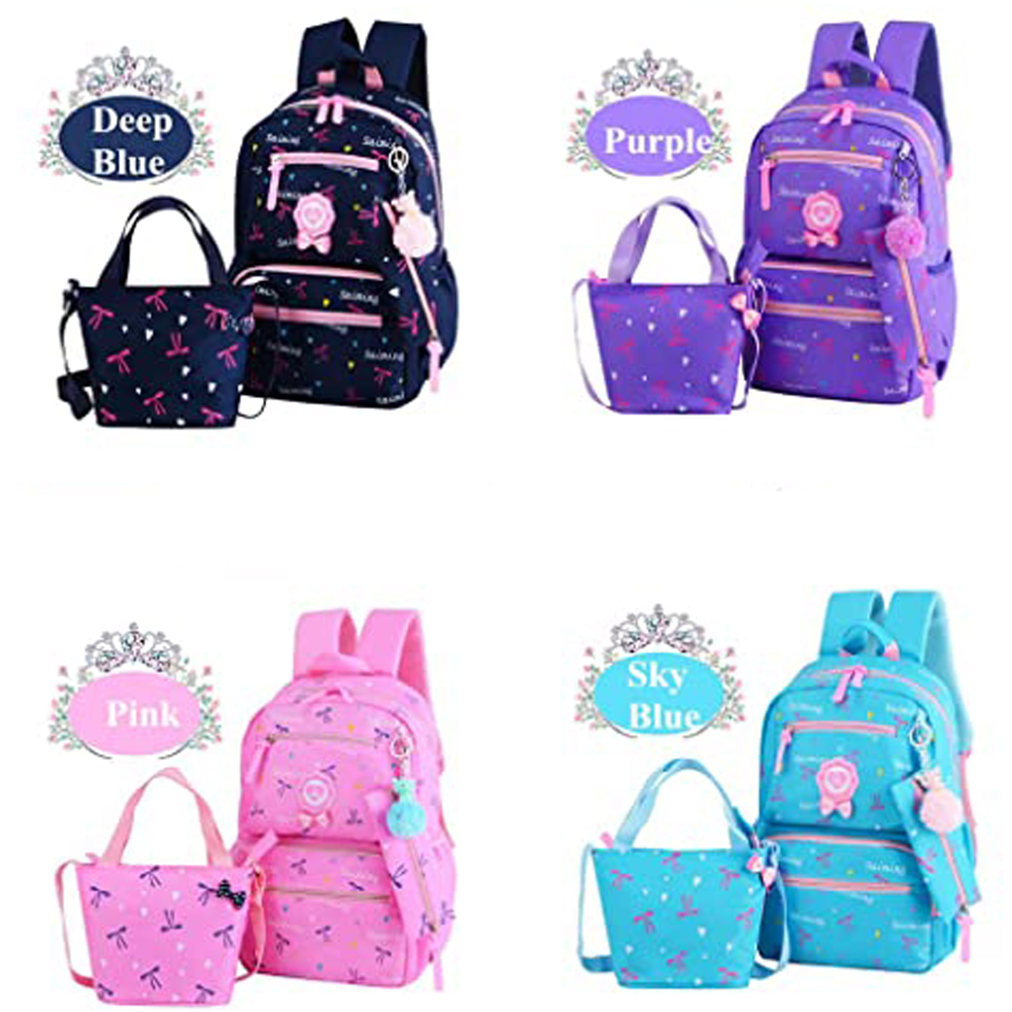 For School Children Schoolbags For Girls Primary School Book Bag School Bags  Printing Backpack (Pink