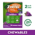 thumbnail image 3 of Children's Zyrtec 24 Hr 2.5 mg Allergy Chews for Ages 2+, Grape, 24 Count, 3 of 11