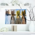 thumbnail image 1 of Houses on Small Island Panorama - Modern Seascape Canvas Artwork, 1 of 3