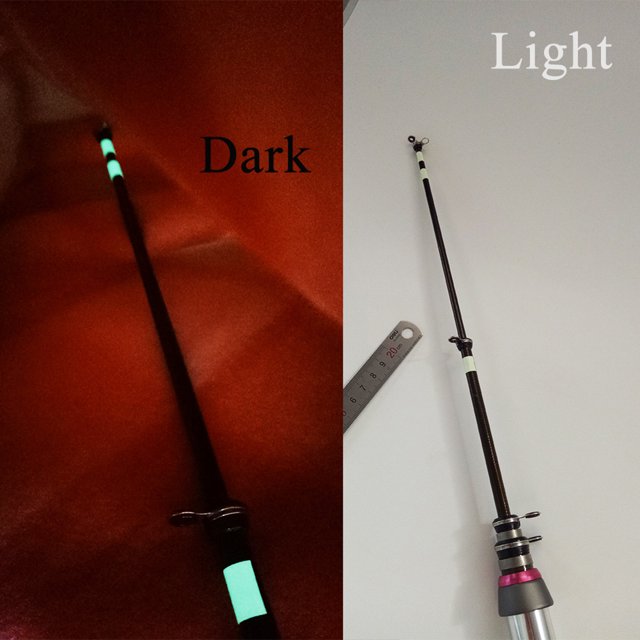 Cinta Luminosa Cintas autoadhesivas de vendaje adhesivo luminoso para caña de pescar (1,2 cm x 3 metros)