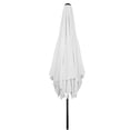 thumbnail image 5 of Northlight 8.85ft Outdoor Patio Lotus Umbrella with Hand Crank, White, 5 of 6