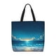 thumbnail image 1 of Easygdp Night Sky Beach Scene Bolsa Tote para Mujer, Bolso de Hombro para Trabajo, Playa, Viajes, Compras y Supermercado, 1 of 7