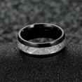 thumbnail image 4 of K-KED Men's Ring Stainless Steel Ring Anti-grain Stone Ring Delicate Jewelry Couple Rings Gifts-silver-13, 4 of 9