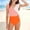 Orange, variant on YTCAMLO Little Girls One Piece Swimsuits Summer Fashion Color Block Patchwork V Neck Ruffle Sleeve Bathing Suits Quick Dry Beach Swimwear, Yellow 7-8 Years