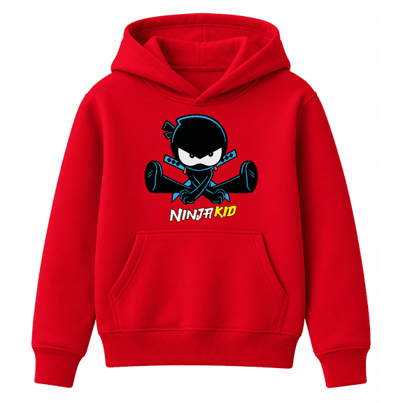 Ninja Kid Hoodie- Dress Your Ninja Kid in Cool Gear! Size 8