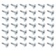 thumbnail image 1 of 120 piezas Tornillos autoperforantes 4,2x13 mm Tornillos autorroscantes de cabeza redonda inoxidables Tornillos autorroscantes de chapa de metal con cabeza chapada en zinc para metal de madera blanda, 1 of 5