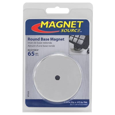 VERY STRONG Round Base 2.5" inch Magnet 65 lbs pull 