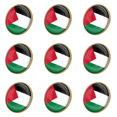 thumbnail image 1 of Insignias La Nacional Palestina Insignia Esmaltada Cristal Traje Recuerdo (25 Mm), 1 of 2