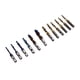thumbnail image 5 of 12Pcs Combined Tap Drill Bit Set HSS Metric Blue Plating Imperial Ti Plated 1/4in Hex Shank, 5 of 5