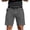 Dark Gray, variant on Domuza Men's Stretch Chino Short Slim Fit Inseam Flat Front Shorts Summer Cotton Casual Shorts with Pocket Army Green 3XL
