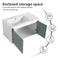 thumbnail image 6 of M optimized Bathroom Vanity with Ceramic Sink Top, Modern Wall-Mounted Floating Vanity Combo Storage Cabinet with Soft Close Door, for Bathroom Garden, 6 of 9
