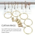 thumbnail image 2 of 40pcs Curtain Rings With Clips, Strong Drapery Clips Hooks On Tension Rod Bracket, 1.26 Inch Interi, 2 of 5