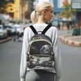 thumbnail image 7 of FORMRS Mini Backpack Purse for Women Travel Daypack Casual Shoulder Bag, Space Earth, 7 of 7