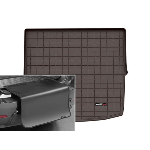 WeatherTech Cargo Trunk Liner with Bumper Protector compatible with Jeep Grand Cherokee, Grand Cherokee 4xe - Behind 2nd Row w/ Bumper Protector, Cocoa